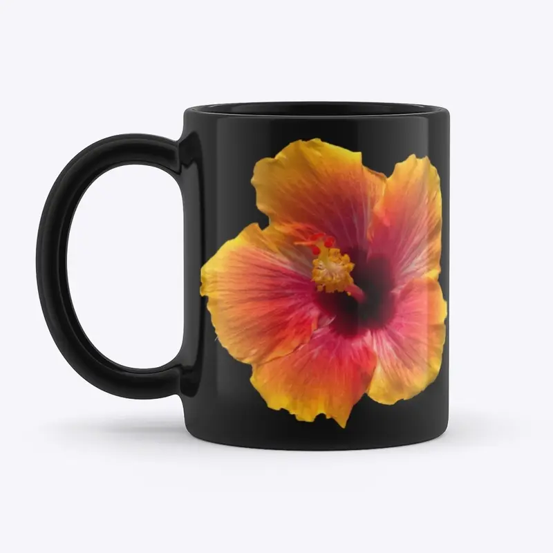 Hibiscus coffee mug